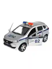 Металлическая модель Технопарк "LADA XRAY. Полиция", 12 см