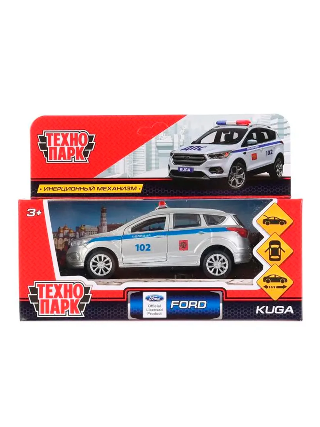 Металлическая модель Технопарк "Ford Kuga. Полиция", 12 см