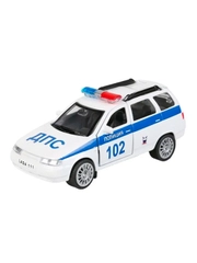 Металлическая модель ТехноПарк Lada 111. Полиция, 12 см