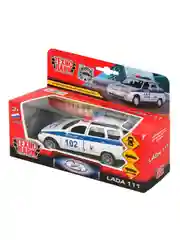 Металлическая модель ТехноПарк Lada 111. Полиция, 12 см