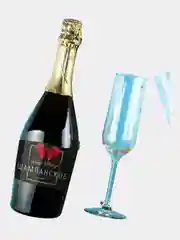 Лазурный наклейка на бутылку