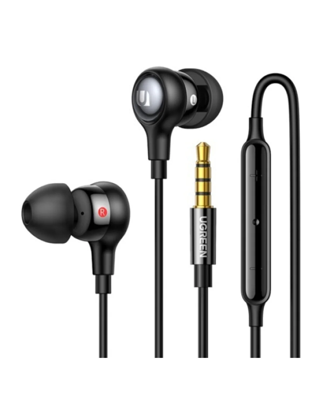 Наушники Ugreen EP103 (30637) In-Ear Earphones with 3.5mm Plug - Black