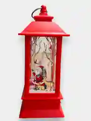 Красный новогодний фонарь, декор новый год, декор для дома, елочная игрушка