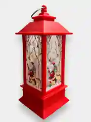 Красный новогодний фонарь, декор новый год, декор для дома, елочная игрушка