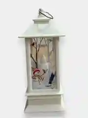 Белый новогодний фонарь, декор новый год, декор для дома, елочная игрушка