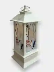 Белый новогодний фонарь, декор новый год, декор для дома, елочная игрушка