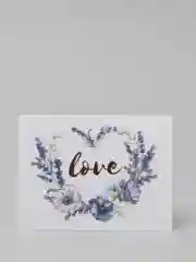 Поздравительная открытка для девушки, дизайнерская "Love", 8х6 см