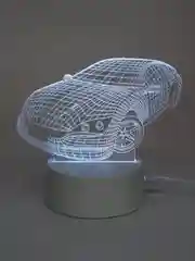 Светильник 3D светодиодный, LED, 8 цветов, с блоком питания