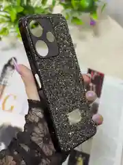 Черный чехол для Xiaomi Redmi 13,  стразы, редми 13