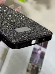 Черный чехол для Xiaomi Redmi 13,  стразы, редми 13