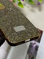 Золотой чехол для Xiaomi Redmi 13,  стразы, редми 13