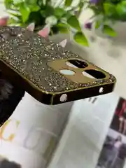 Золотой чехол для Xiaomi Redmi 13,  стразы, редми 13