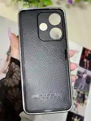Серебряный чехол для Xiaomi Redmi 13,  стразы, редми 13