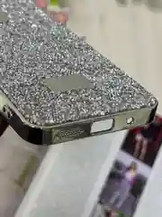 Серебряный чехол для Xiaomi Redmi 13,  стразы, редми 13