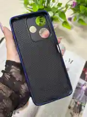 Синий чехол для Xiaomi Redmi 13,  стразы, редми 13