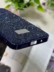 Синий чехол для Xiaomi Redmi 13,  стразы, редми 13