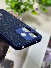 Синий чехол для Xiaomi Redmi 13,  стразы, редми 13