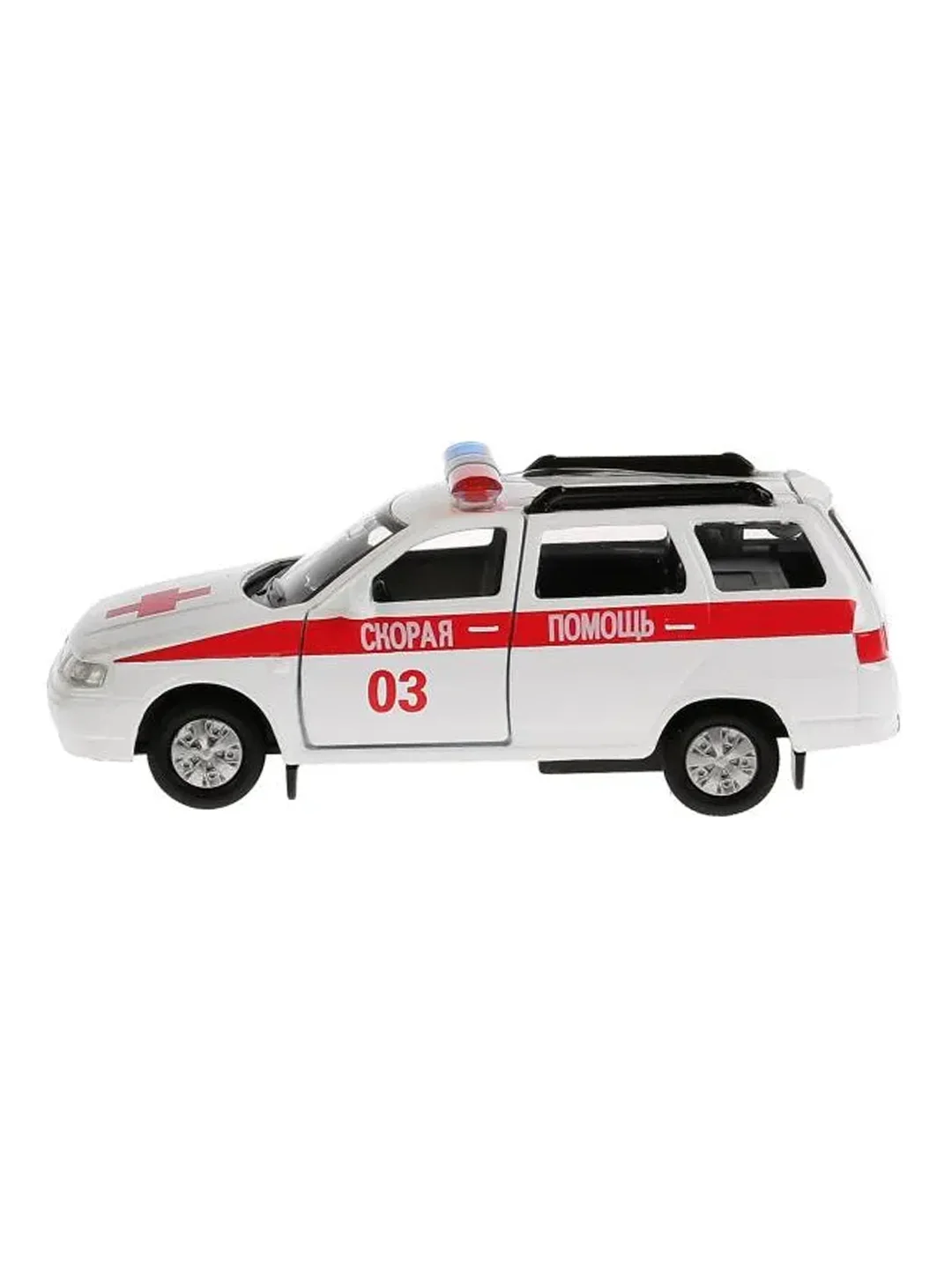 Машина ТехноПарк LADA 111 скорая, 12 см