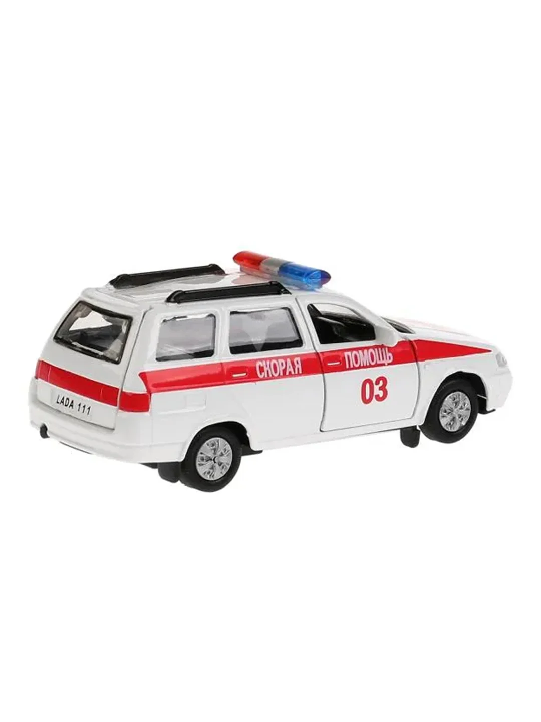Машина ТехноПарк LADA 111 скорая, 12 см