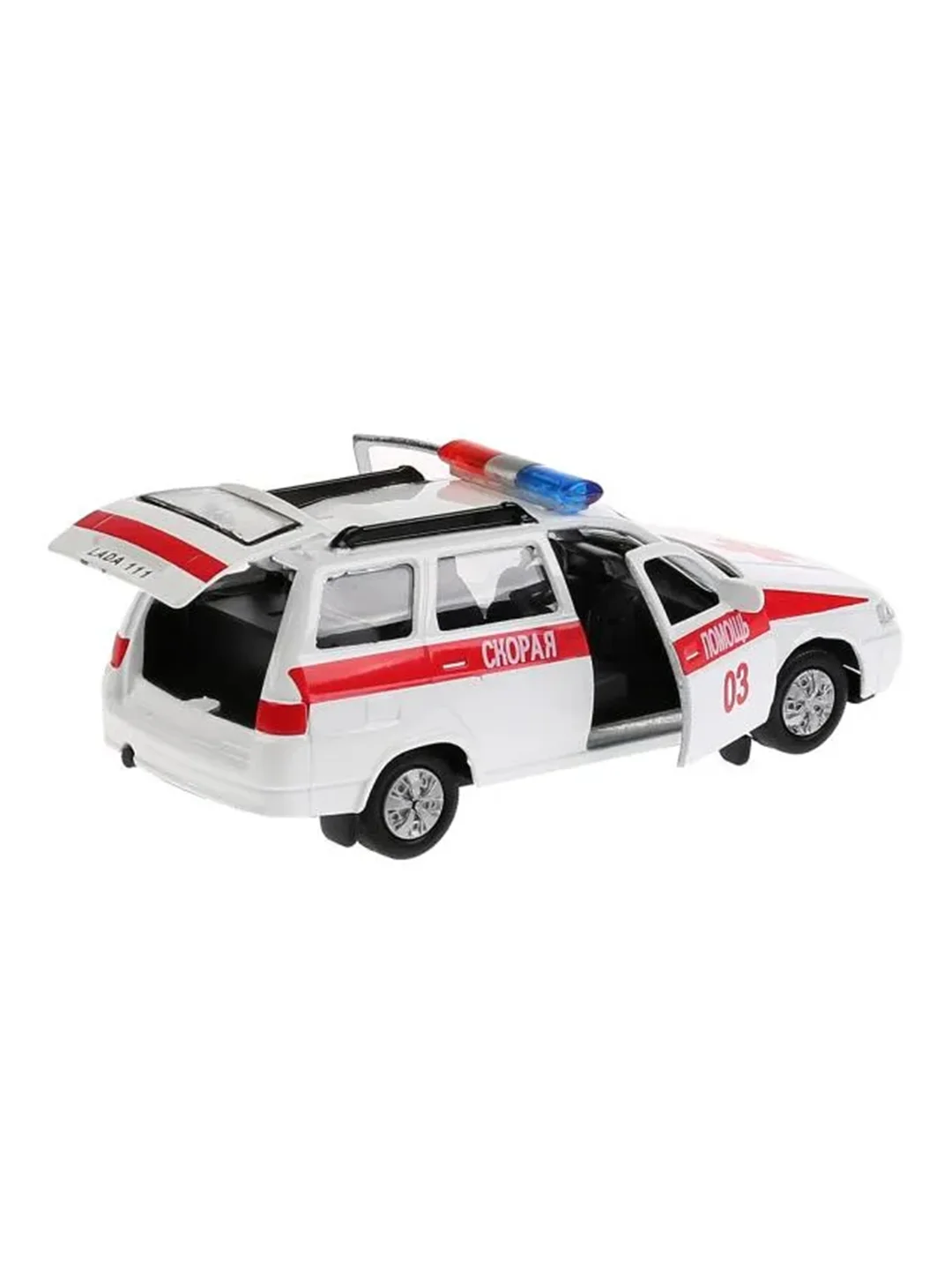 Машина ТехноПарк LADA 111 скорая, 12 см