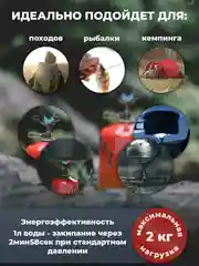 Горелка титановая SR3000 облегченная складная