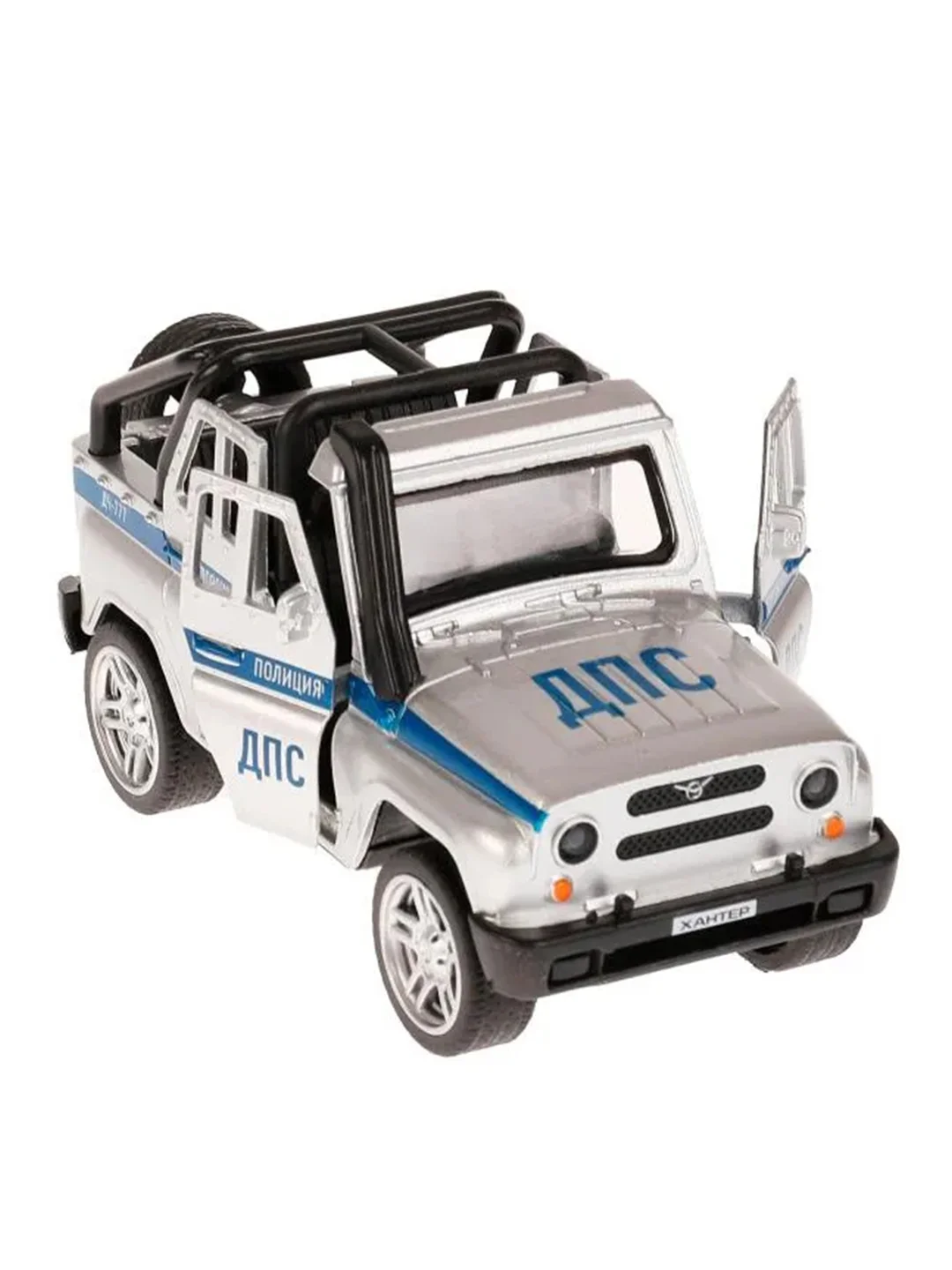 Металлическая инерционная модель ТехноПарк УАЗ Hunter. Полиция, 11,5 см