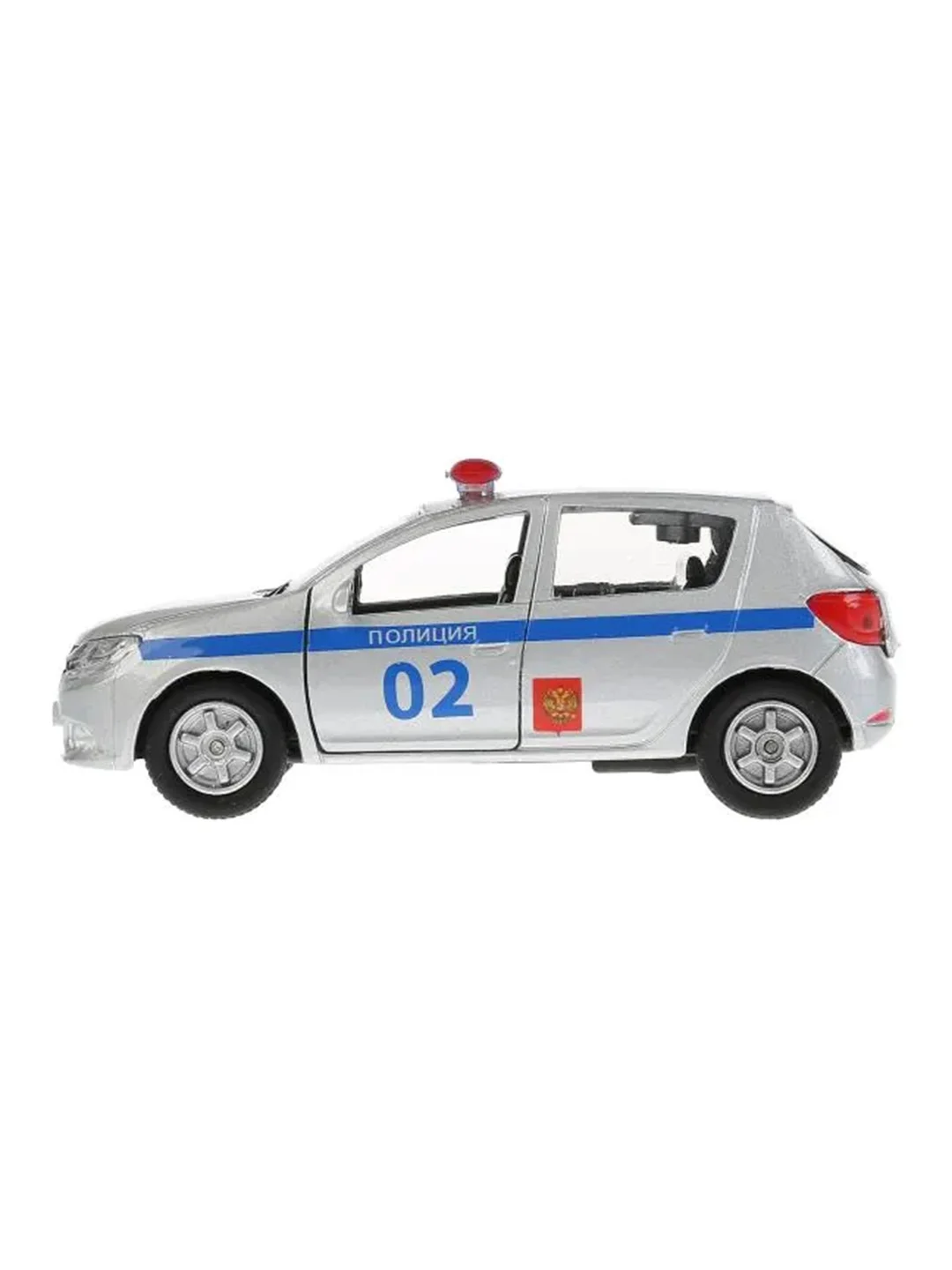 Коллекционная металлическая модель ТехноПарк RENAULT SANDERO. Полиция, 12 см
