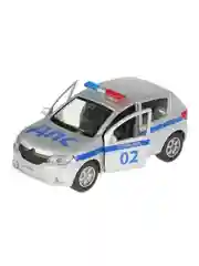 Коллекционная металлическая модель ТехноПарк RENAULT SANDERO. Полиция, 12 см