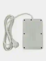Серый металлик сетевой фильтр электрический удлинитель с USB зарядкой и Type-C, кнопкой выключения