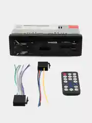 Автомагнитола BassON 1 DIN с пультом ДУ, Bluetooth, USB, AUX