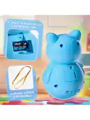Неваляшка  музыкальная "Весёлый малыш", цвет голубой,кошечка