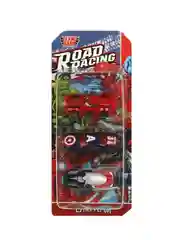 Набор металлических машинок ТехноПарк Road Racing. Супергерои, 7,5 см
