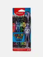 Карандаши цветные 12 цв  серия MONSTERS