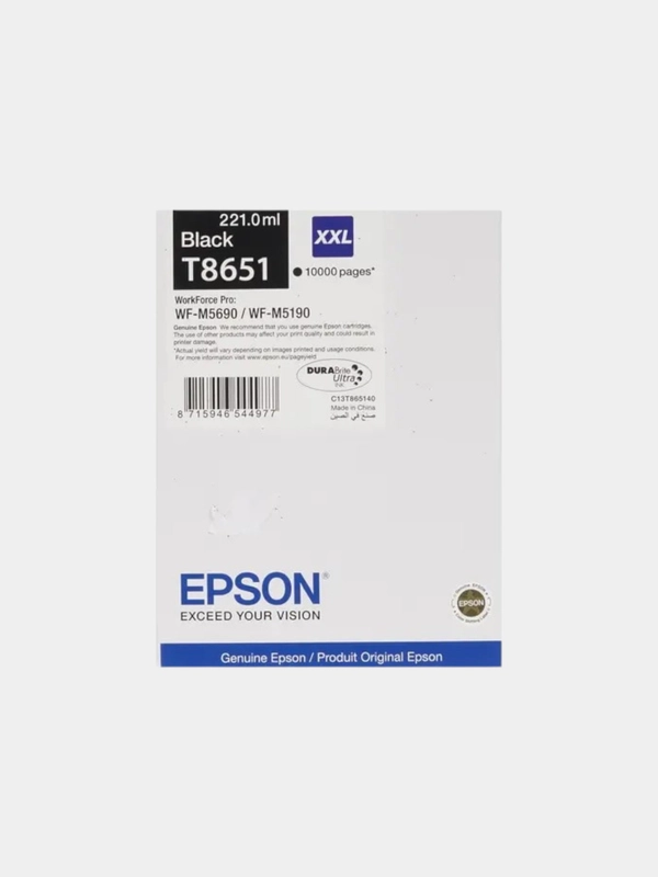 Картридж Epson C13T865140 Black для WorkForce Pro WF-M5690DWF оригина