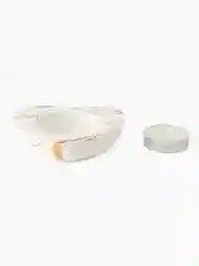 Белый подсвечник гипсовый "Сердце"
