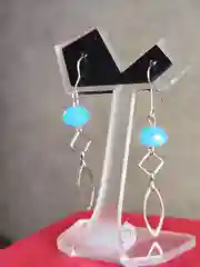 Серьги женские голубые