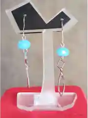Серьги женские голубые