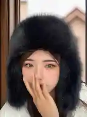 Белый шапка ушанка, женская, зимняя, меховая