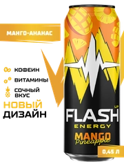Энергетический напиток Flash Up Energy Манго-Ананас 0,45л, ж/б