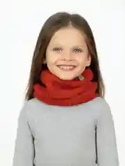 Красный шапка и снуд, комплект демисезонный, Arctic kids