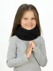 Тёмно-розовый шапка и снуд, комплект демисезонный, Arctic kids