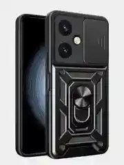 Черный чехол противоударный kick с защитой камеры для Vivo Y27 4G