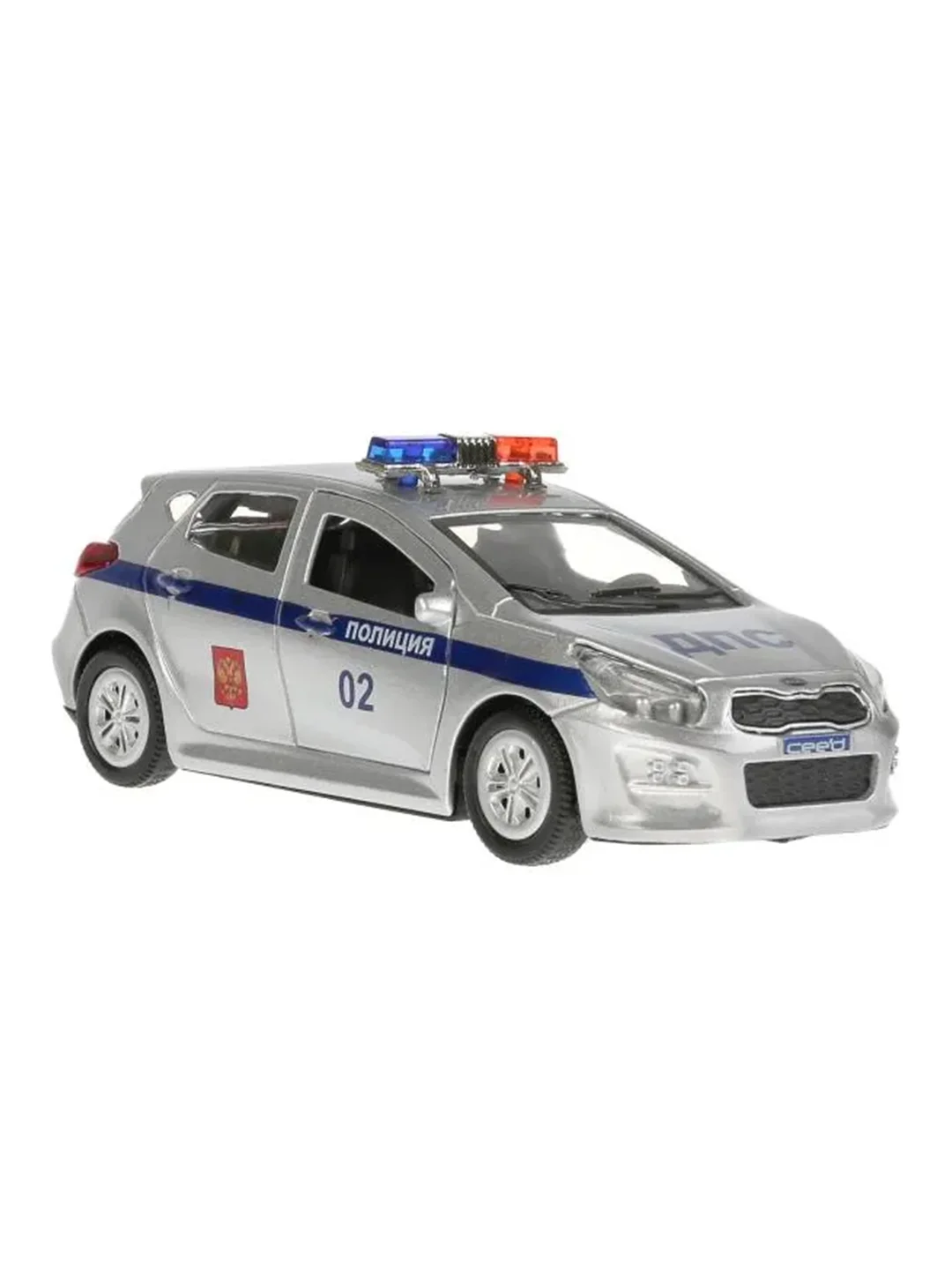Машина металлическая Технопарк "KIA CEED. Полиция", длина 12 см