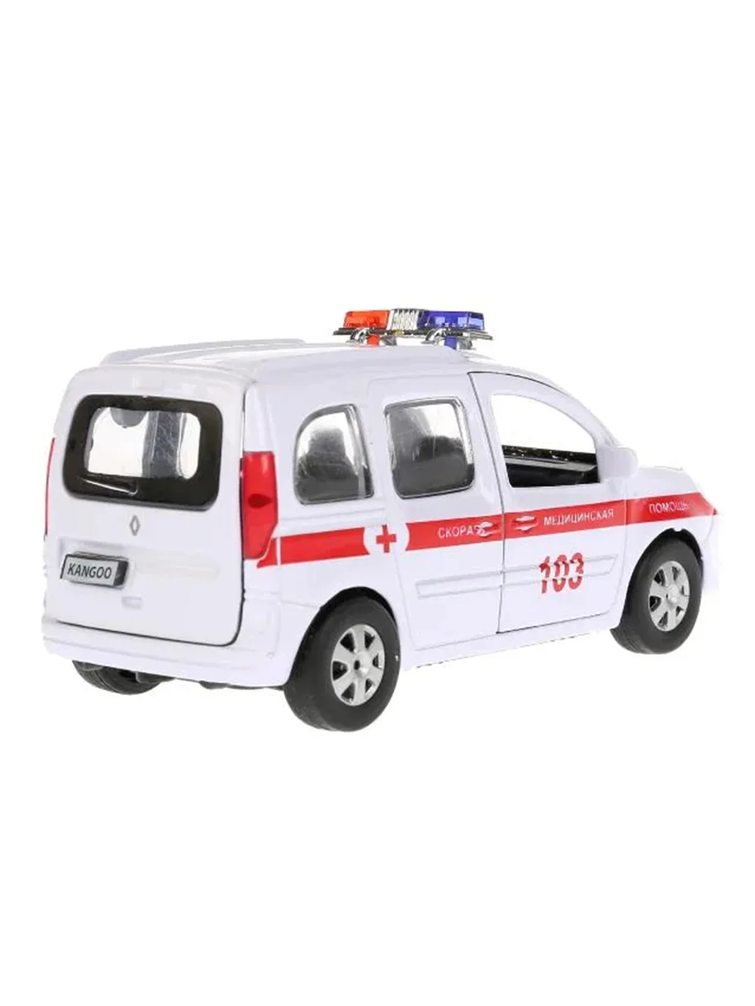 Машина металлическая Технопарк "Renault Kangoo. Скорая", 12 см