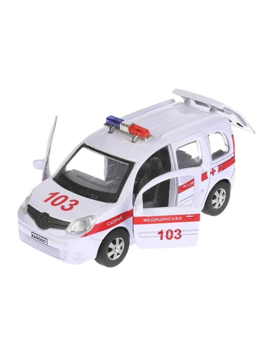 Машина металлическая Технопарк "Renault Kangoo. Скорая", 12 см