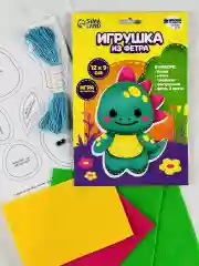 Набор для девочек шьем из фетра игрушка Динозавр дракон