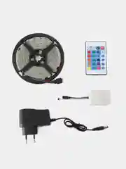 Светодиодная лента с пультом RGB, LED, 5 метров, 16 цветов