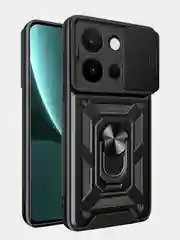 Черный чехол противоударный kick с защитой камеры для Vivo Y36