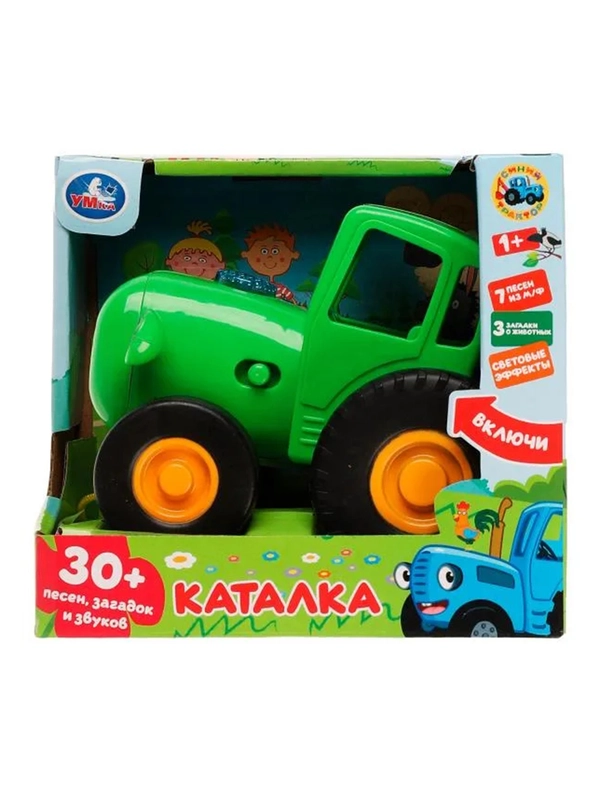 Музыкальная игрушка Умка "Синий Трактор. Каталка", 30+ песен, загадок и звуков