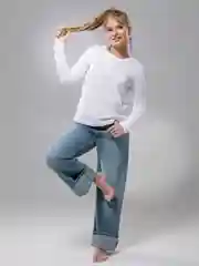 Белый лонгслив женский базовый белый, джемпер, хлопок